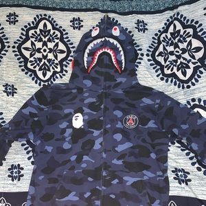 BAPE X PSG Shark Full Zip